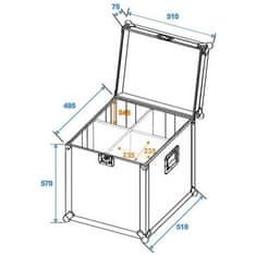 Eurolite Transportní case pro 4 x PAR-64 spot dlouhý s hákem