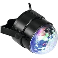 Eurolite LED mini Half Ball 3x 1W RGB, paprskový efekt