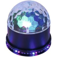 Eurolite LED Half Ball 3x 1W RGB, paprskový efekt