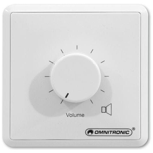 Omnitronic PA ovladač hlasitosti 10 W mono, bílý