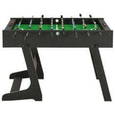 Greatstore Skládací stolní fotbal 121 x 61 x 80 cm černý