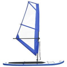 Vidaxl Nafukovací Stand Up Paddleboard s plachtou modrobílý