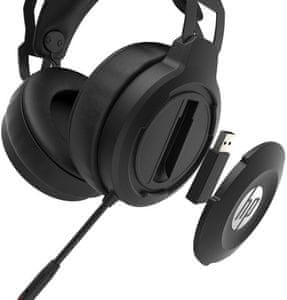 Sluchátka HP X1000 Wireless Gaming Headset (7HC43AA) mikrofon USB komfort 50mm 7.1