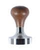 Heavy Tamper Espresso Tamper King Style Ø58.6 mm s rukojetí z ořechového dřeva