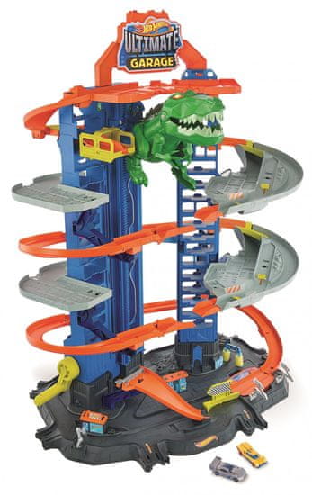 Hot Wheels City Garáž s T-Rexem