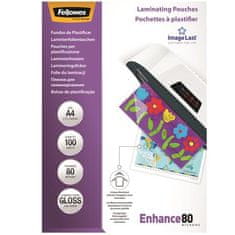 Fellowes Laminovací fólie, lesklá, A4, 80 micron, 100ks