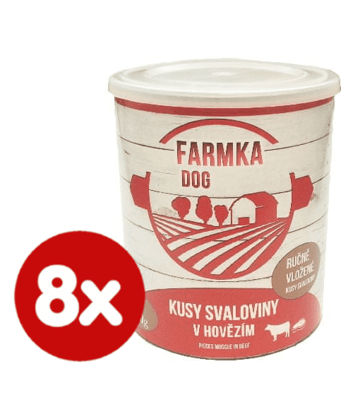 FALCO FARMKA DOG se svalovinou 8x800 g