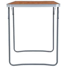 Greatstore Skládací kempingový stůl hliník 180 x 60 cm