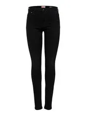 ONLY Dámské džíny ONLPAOLA Skinny Fit 15167410 Black Denim (Velikost XS/34)