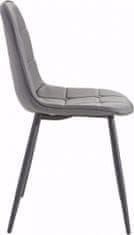 Danish Style Jídelní židle Titte (SET 4 ks), šedá