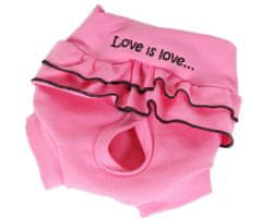 Kraftika Hárací kalhotky love - růžová xs, hárací kalhotky