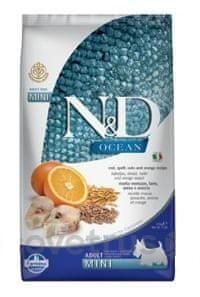 N&D OCEAN DOG LG Adult Mini Codfish & Orange 2,5 kg