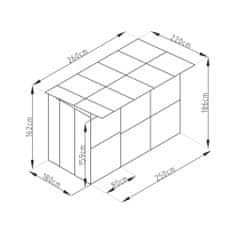 G21 Kotec pro psa G21 KEN 572 - 260 x 220 cm, šedý