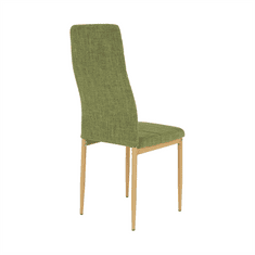 KONDELA Židle, zelená látka / kov, COLETA NOVA