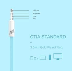 SWISSTEN Earbuds Rainbow YS-D2, bílá