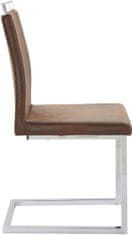Danish Style Jídelní židle Jasmi (SET 2 ks), hnědá