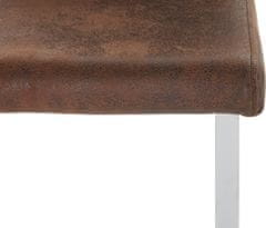 Danish Style Jídelní židle Jasmi (SET 2 ks), hnědá