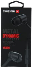 SWISSTEN Earbuds Dynamic YS500, černá