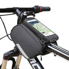 MG Bike Front Storage Frame cyklistická taška na kolo 6.5'' 1.5L, černá