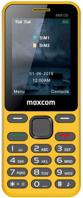 Maxcom MM139, tlačidlový mobil, vreckový, kompaktný, zakrivený, ergonomický, malý, ľahký, hardvérová klávesnica