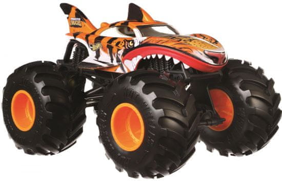 Hot Wheels Monster trucks Velký truck Tiger shark FYJ83