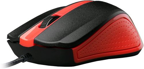 C-Tech WM-01, červená (WM-01R) usb 1200 DPI univerzální ergonomie drátová