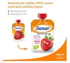 Sunar Do ručičky ovocná kapsička jahoda 12 x 100 g