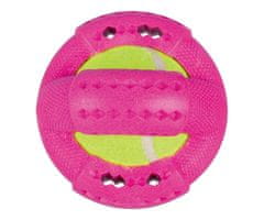 Trixie Kroužek s tenisovým míčem tpr 9 cm, termoplastová guma