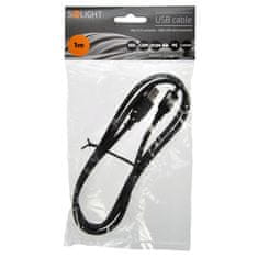 Solight  Datový USB kabel USB 2.0 A konektor - USB B micro konektor, 1m