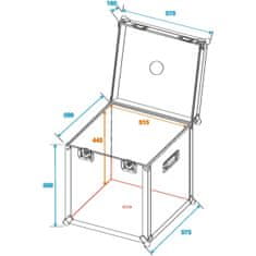 Roadinger Transportní case pro zrcadlové koule 50 cm