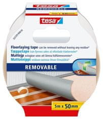 Tesa Oboustranná podlahová páska "Removable 55729" odstranitelná beze stop, 50 mm x 5 m