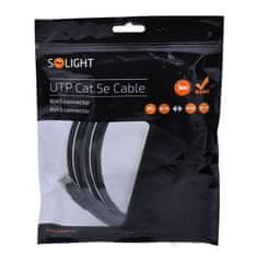 Solight  UTP CAT.5E kabel, RJ45 konektor - RJ45 konektor, sáček, 5m