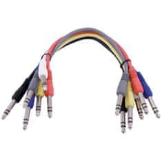 Omnitronic Jack kabel 6,3 Patchcord stereo 6x0,6m