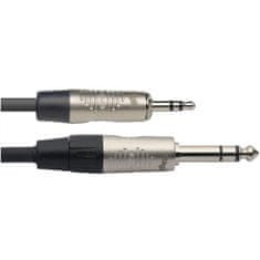 Stagg NAC1MPSPSR, kabel stereo JACK/MINI JACK, 1m