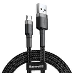 BASEUS Cafule kabel USB / Micro USB 2A 3m, černý/šedý