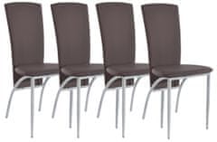 Danish Style Jídelní židle Nelso (SET 2 ks), hnědá