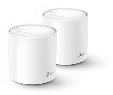 Router TP-Link Deco X20, 2 ks (Deco X20(2-pack)) router Wi-Fi 6, mesh systém, rychlá Wi-Fi, pokrytí velkého prostoru, připojení více zařízení, porty LAN, rychlý internet