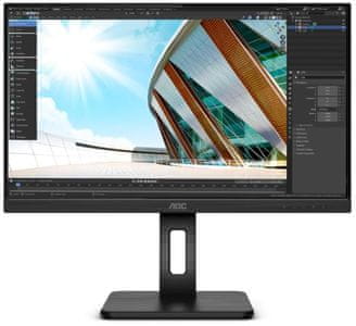 monitor AOC U27P2 (U27P2) QHD 21,5 palce Low blue light Flicker Free VA 