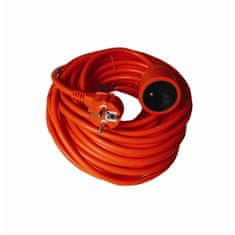 Solight  Prodlužovací kabel 230V/16A - 40m, 1 zásuvka, 3 x 1.5mm, IP20, oranžový