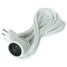 Solight  Prodlužovací kabel 230V/10A - 7m, 1 zásuvka, 3 x 1mm, IP20, bílý