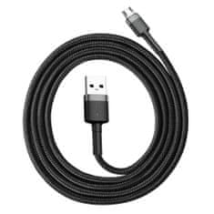 BASEUS Cafule kabel USB / Micro USB QC 3.0 2.4A 1m, černý/šedý