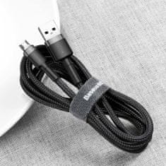 BASEUS Cafule kabel USB / Micro USB QC 3.0 2.4A 1m, černý/šedý