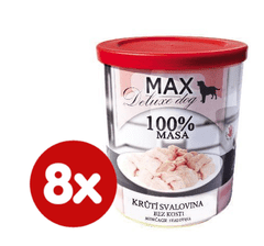 FALCO MAX deluxe krůtí svalovina bez kosti 8x800 g