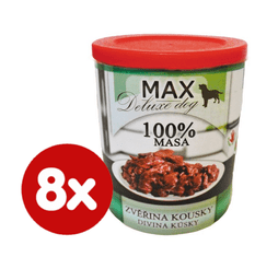 FALCO MAX deluxe zvěřina kousky 8x800 g