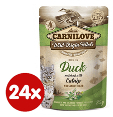 Carnilove Rich in Duck Enriched with Catnip 24x85 g