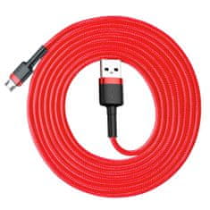 BASEUS Cafule kabel USB / Micro USB QC 3.0 1.5A 2m, červený