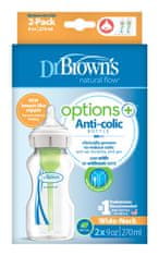 Dr.Brown´s Láhev antikolik Options+ široké hrdlo 2x 270 ml plast