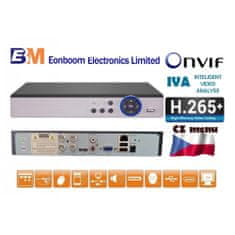 Eonboom 4CH 5MPx AHD kamerový set 2B CCTV s DVR LAN a 2x venkovní bullet kamerou