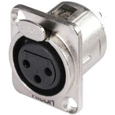 Hicon XLR mounting plug 3pin HI-X3DF