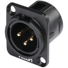 Hicon XLR mounting plug 3pin HI-X3DM